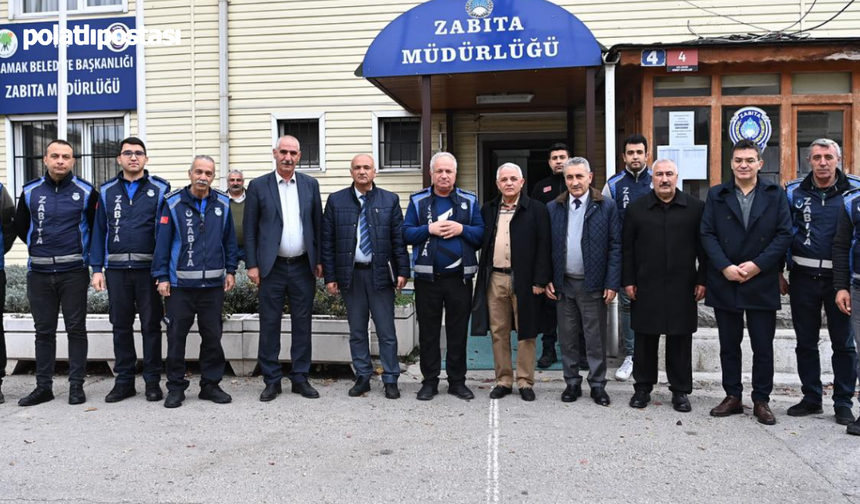 Mamak Belediye Başkanı Şahin, Zabıta Ekipleriyle Bir Araya Geldi