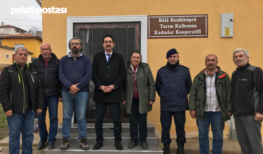 Bala Kaymakamı Yıldırım, Kesikköprü'de yatırımları yerinde inceledi