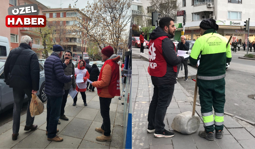 İmamoğlu'nun gözaltına alınmasının ardından, Ankara'da broşür dağıtıldı