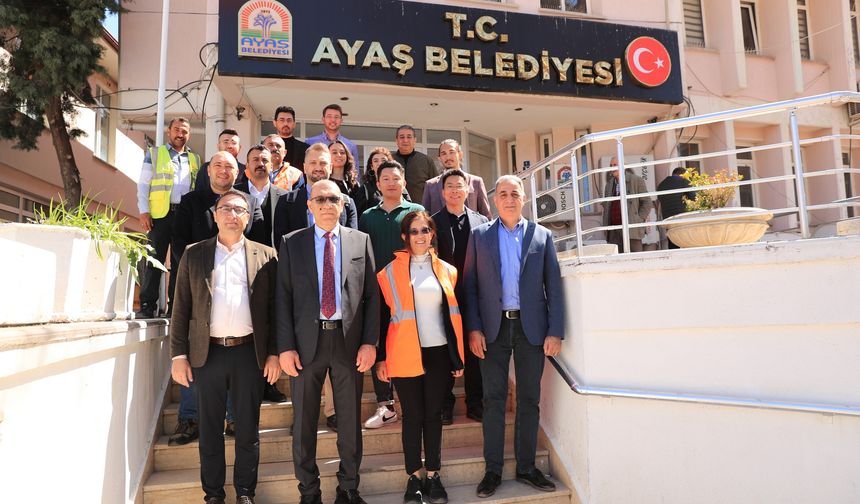 AIIB heyetinden Ayaş Belediyesine ziyaret