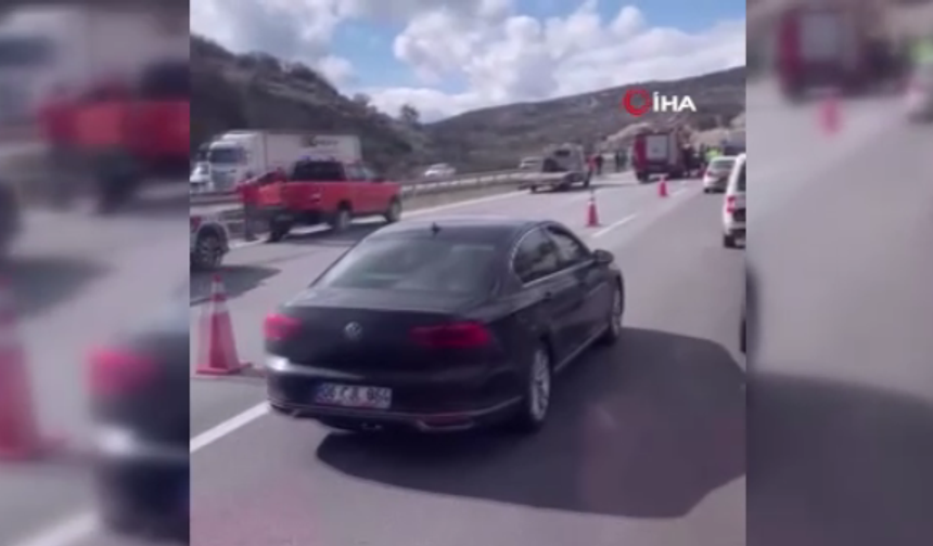 İstanbul-Ankara Otoyolu'nda araç takla attı: 1 ölü