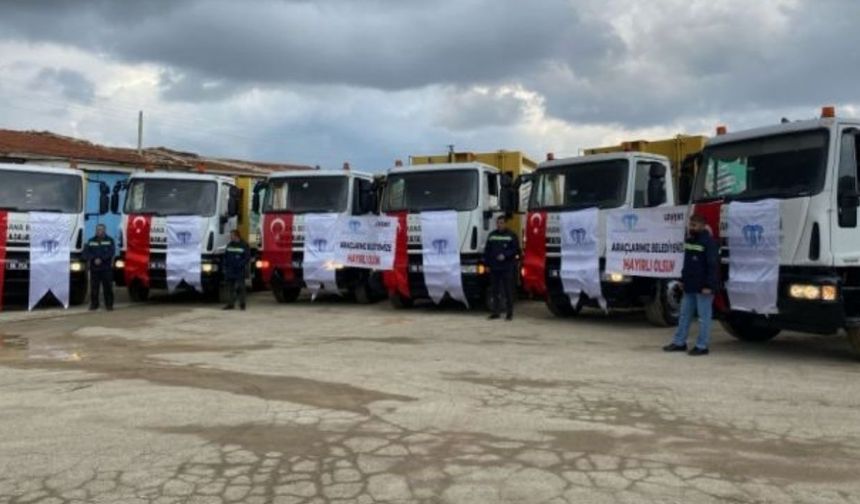Haymana'da çevre dostu çalışmalar: Yeni çöp kamyonları filoya katıldı