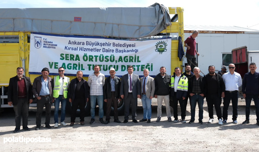 Güdül'de tarıma büyük destek: Çiftçilere sera örtüsü dağıtıldı