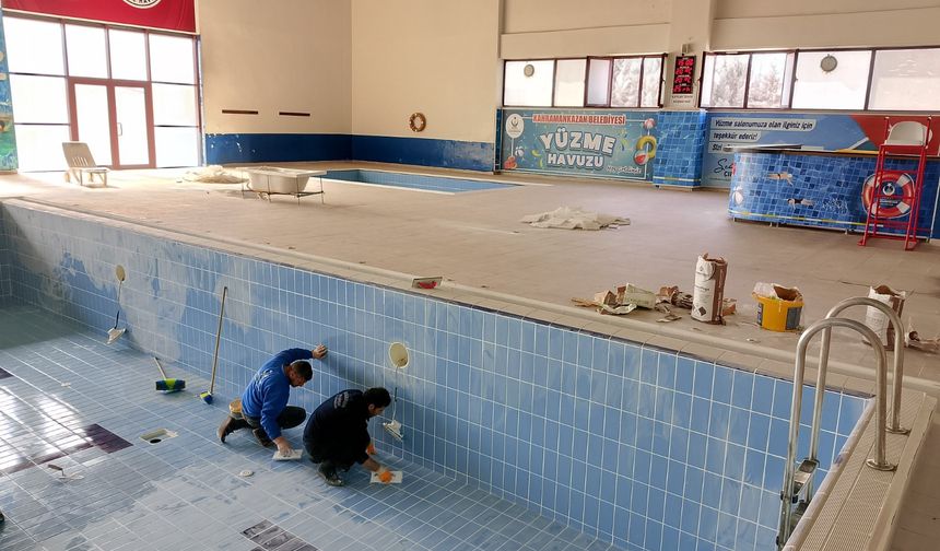 Kahramankazan Belediyesi ekipleri iş başında