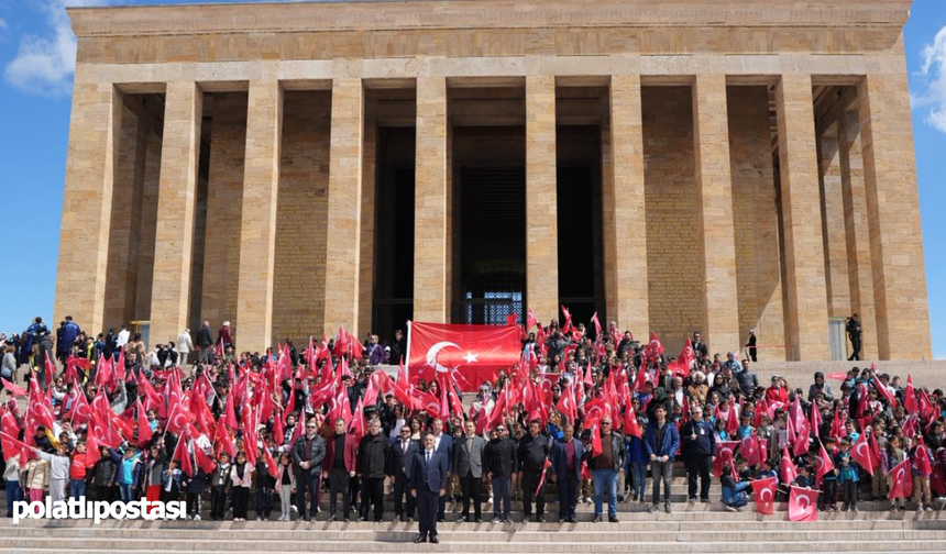 Kalecik'ten minik ellerle Anıtkabir'e vefa ziyareti
