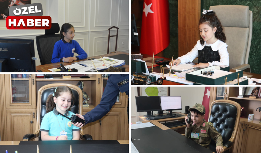 Polatlı'da makamlar çocuklara emanet edildi