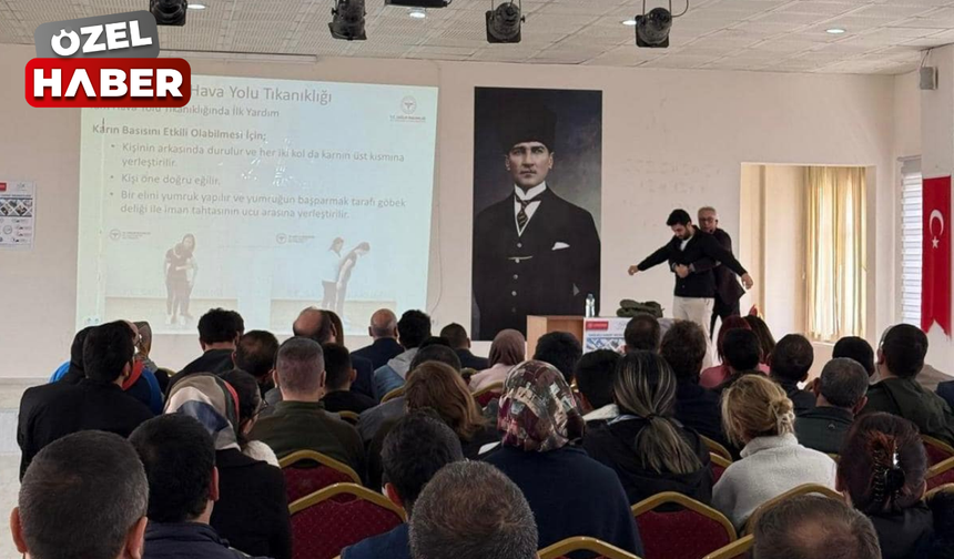 Bala'da kamu personellerine ilk yardım eğitimi verildi