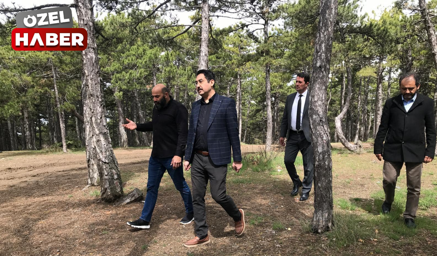 Yetkililer Beynam Ormanı’nda incelemelerde bulundu