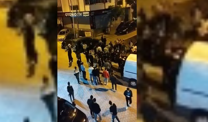 Kaza sonrası iki aile tekme tokat birbirine girdi!