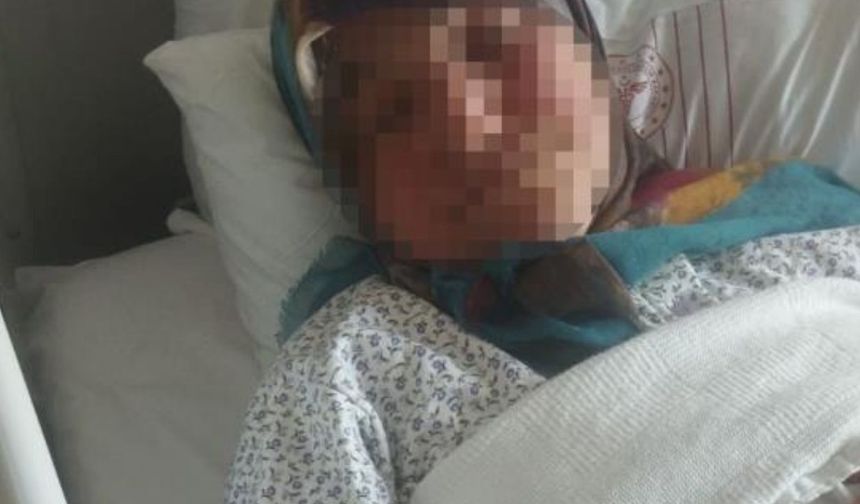 Tarlada çalışırken yorgun mermi isabet eden yaşlı kadın hastaneye kaldırıldı