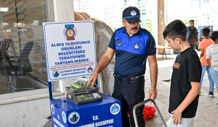 Altındağ Zabıtası semt pazarlarında denetimlerini sıklaştırdı