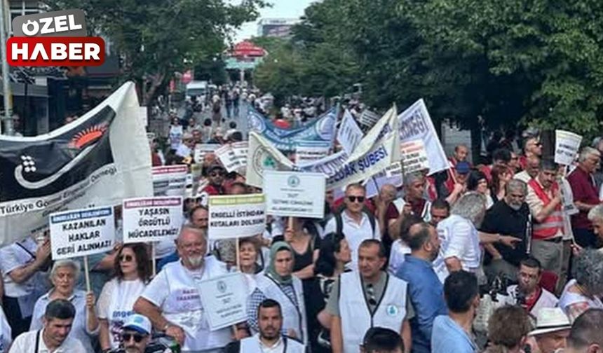 ‘Haklarımızı İstiyoruz’ yürüyüşü Ankara’da binleri buluşturdu