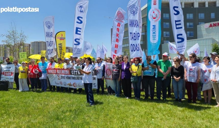 Ankara’da “Hasta Gelmedi” diye ceza kesen sisteme tepki gösterildi