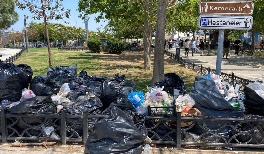 İzmir'de işçilerin grevi 6. gününde! Çöp çilesi devam ediyor