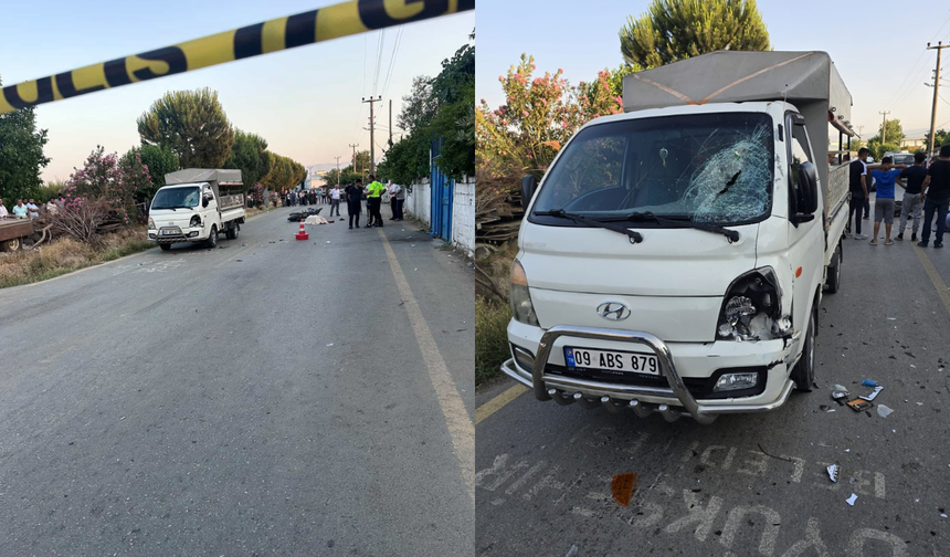 Kamyonet ve motosiklet çarpıştı: 1 ölü, 2 yaralı