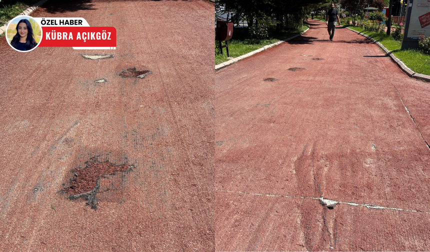 Keçiören’deki yürüyüş yolu parça parça! Bakımsızlık tepki çekiyor
