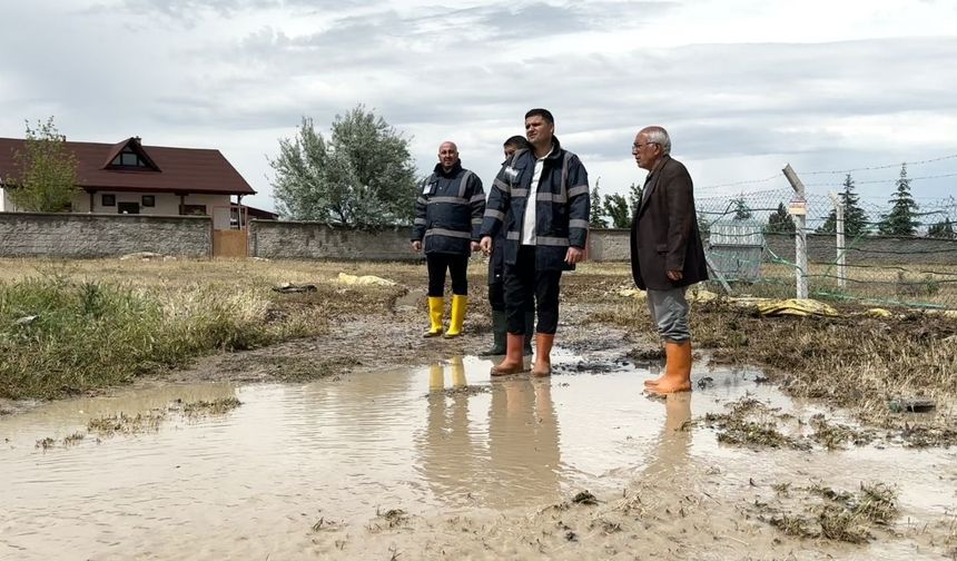 Şiddetli yağışlar Şereflikoçhisar’da hayatı olumsuz etkiledi