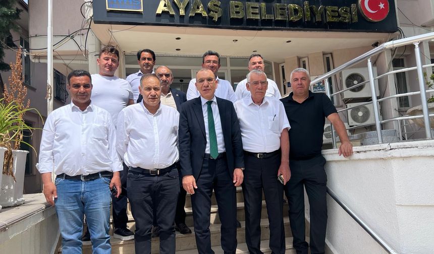 Ziraat Odası başkanlarından Ayaş Belediyesine tam destek ziyareti