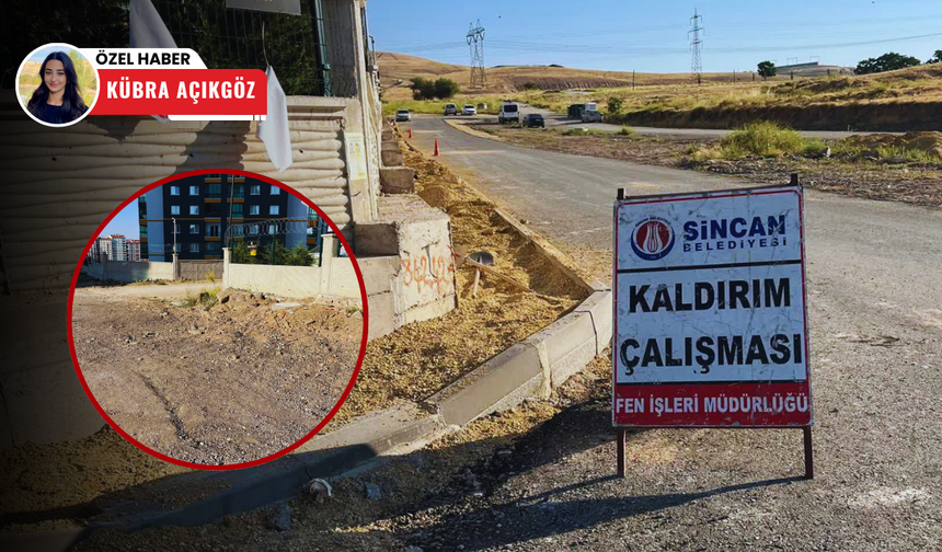 ABB ve Sincan Belediyesinin sınırları çatıştı! Çalışma yarım kaldı