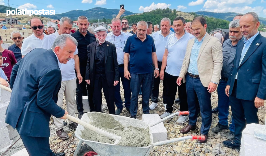 Çamlıdere Kuşçular Köyü'nde Yayla Camii temeli atıldı