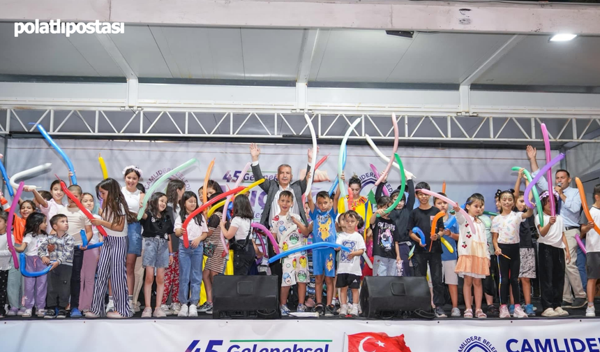 Çamlıdere'de çocuklar şenlendi: 45. Geleneksel Aluçdağı Yağlı Güreşleri Festivali miniklerle başladı!
