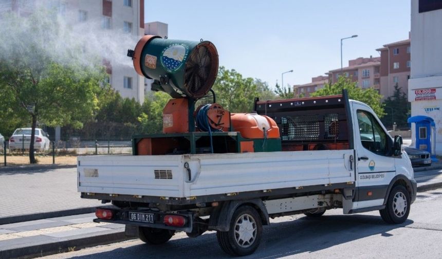 Gölbaşı’nda temizlik çalışmaları sürüyor