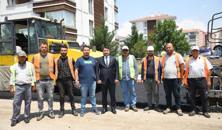 Kahramankazan TOKİ bölgesi sıcak asfaltla buluştu