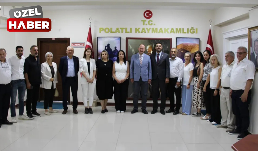 Polatlı CHP'den Kaymakam Atilla Kantay'a "Hayırlı olsun" ziyareti