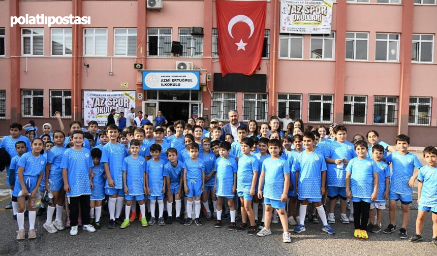 Pursaklar'da yaz spor okulları başladı: Binlerce çocuk Futbol, Basketbol ve Voleybolla buluşuyor!