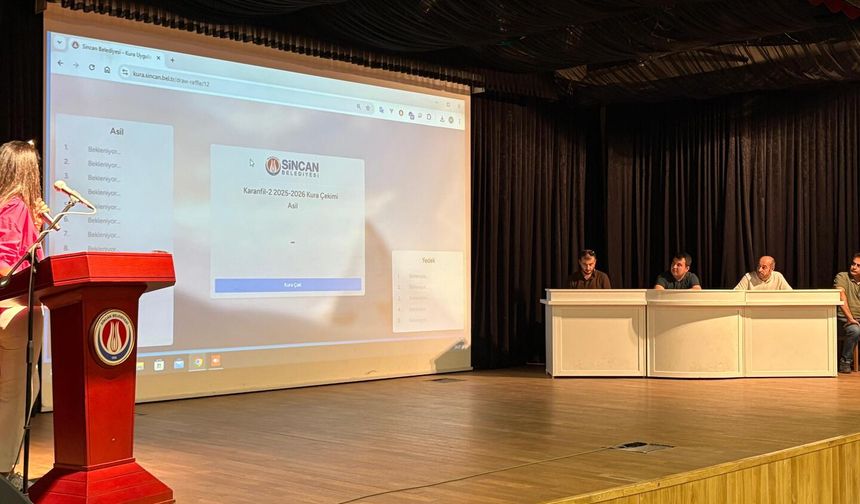 Sincan’da kreş sevinci! Kura sonuçları açıklandı