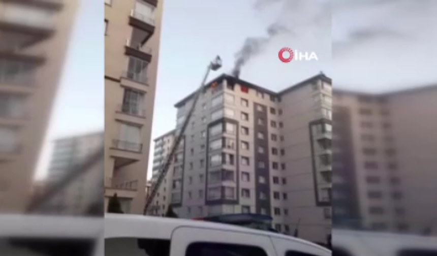 Yenimahalle'deki apartman yangını paniğe yol açtı