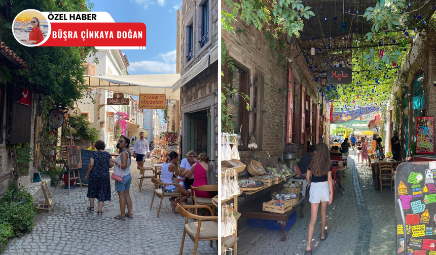 Ayvalık Küçükköy, yaz sezonunda ziyaretçi akınına uğruyor