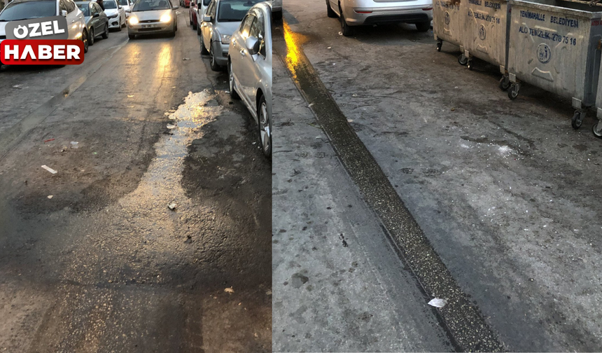 Başkentin göbeğinde çöp suları mahalleliyi bezdirdi