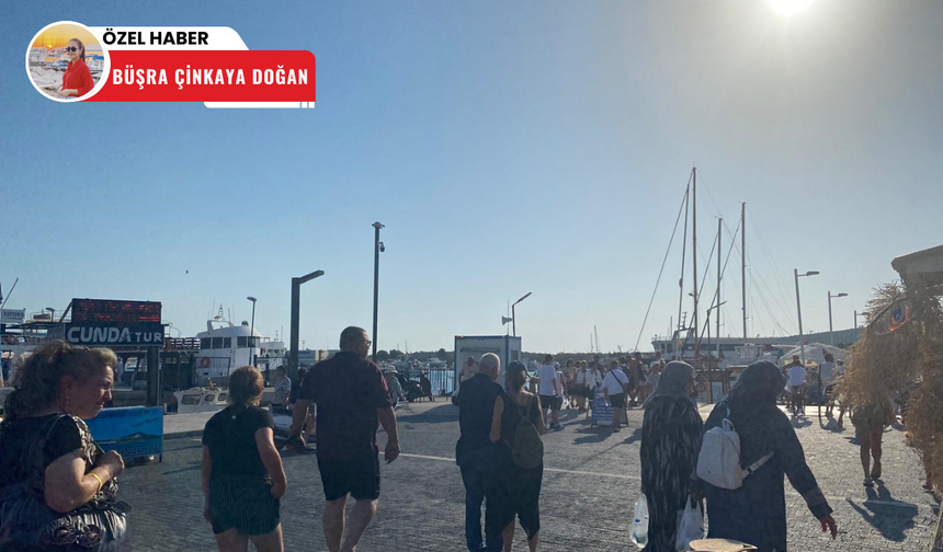 Cunda Adası'na tatilcilerin akını sürüyor