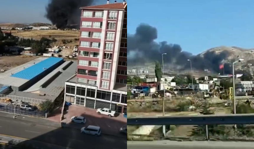 Hurdacılar Sanayi Sitesi’nde korkutan yangın