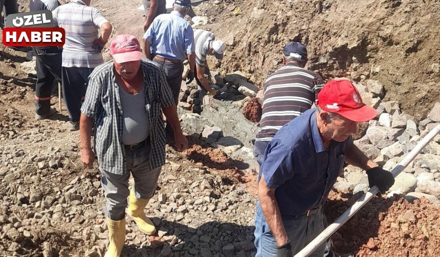 Yazır köylüleri kuraklığa karşı el ele verdi