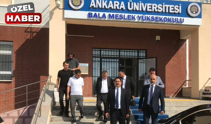 Bala MYO’da okul binası ve öğrenci yurdu incelendi