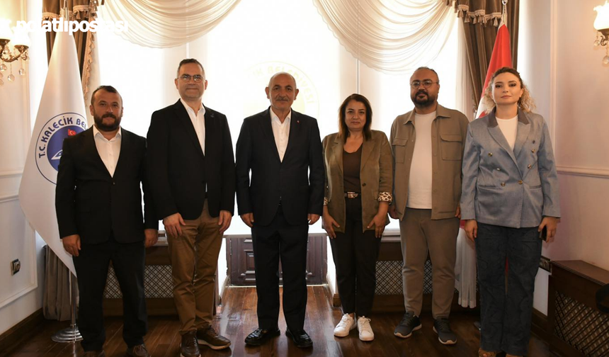 Makine Mühendisleri Odası'ndan Kalecik Belediye Başkanı Satılmış Karakoç'a ziyaret