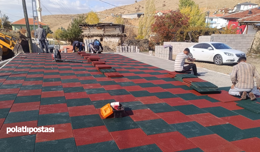 Akyurt'ta o parkta minikler için "Süper Güvenli" zemin geliyor