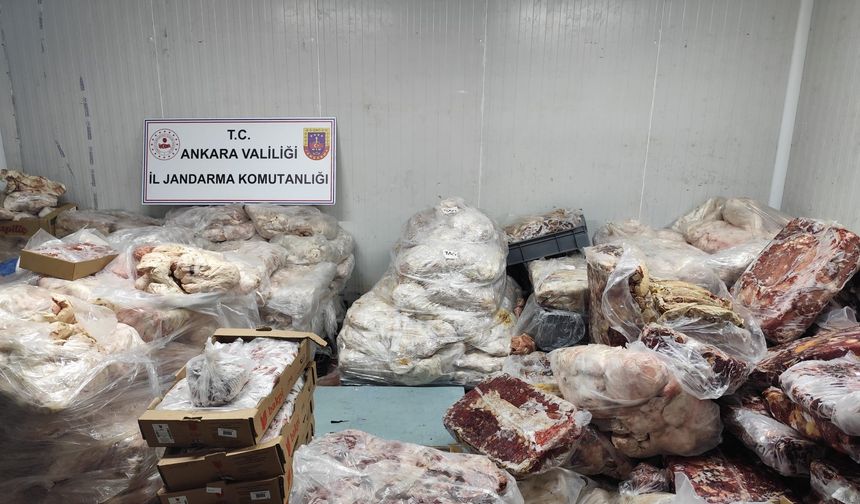 Ankara’da skandal: Tonlarca sağlıksız et ele geçirildi