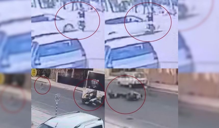 İki ayrı motosiklet kazası: Köpekle birlikte savruldu