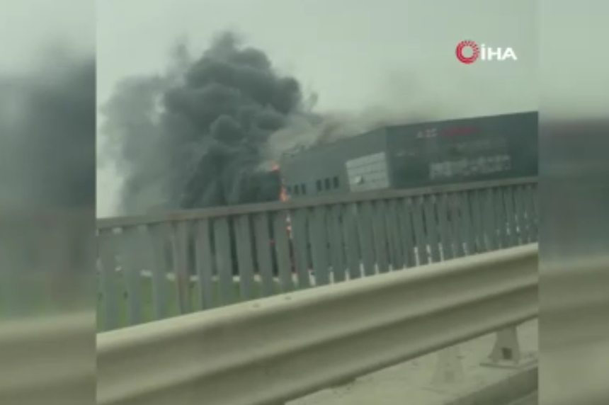 Ankara sanayi bölgesinde korkunç yangın