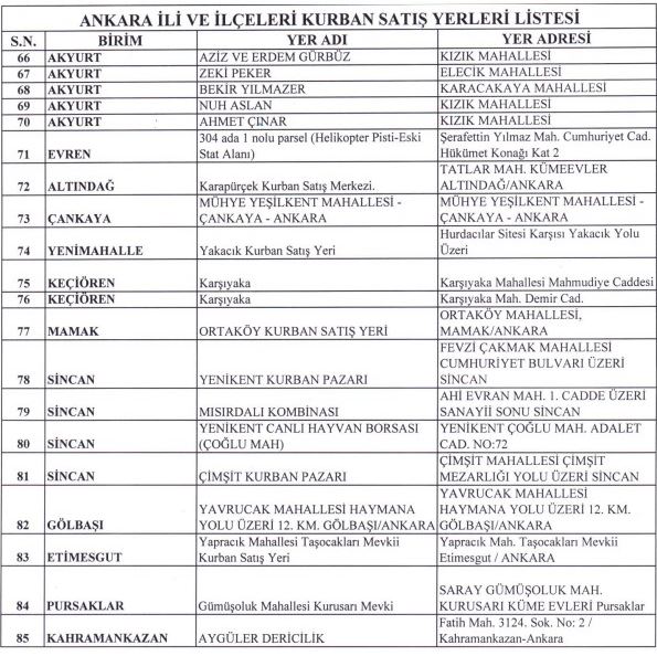 Ankara’da kurban pazarı ve kurbanlık fiyatları açıklandı! (5)