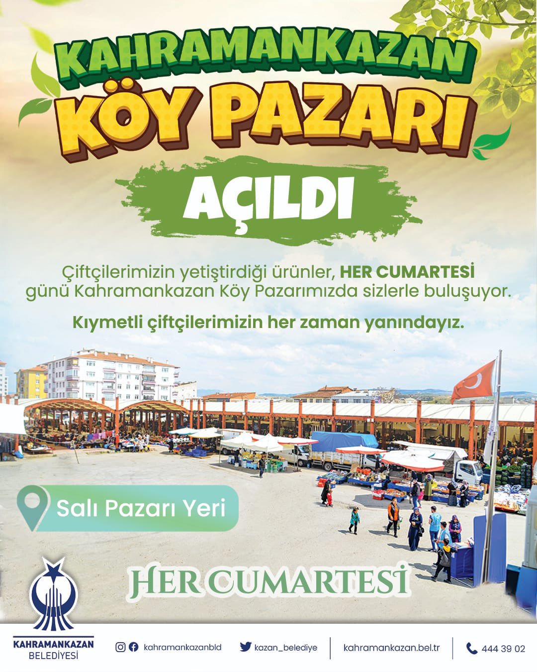 Kahramankazan'da köy pazarı açıldı-1