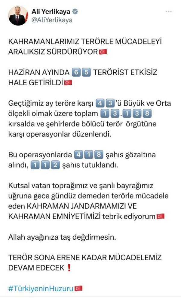 Terörle mücadele hız kesmeden devam ediyor-1