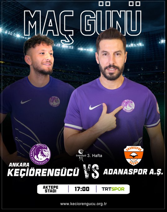 Ankara Keçiörengücü - Adanaspor maçı ne zaman Saat kaçta Hangi kanalda canlı yayınlanacak-1