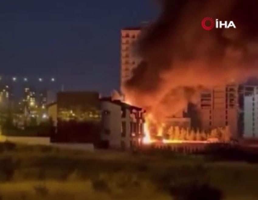 Ankara’da bir yangın daha Market alevlere teslim oldu (2)
