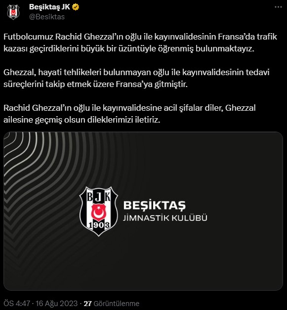 Beşiktaşlı futbolcunun ailesi trafik kazası geçirdi (2)