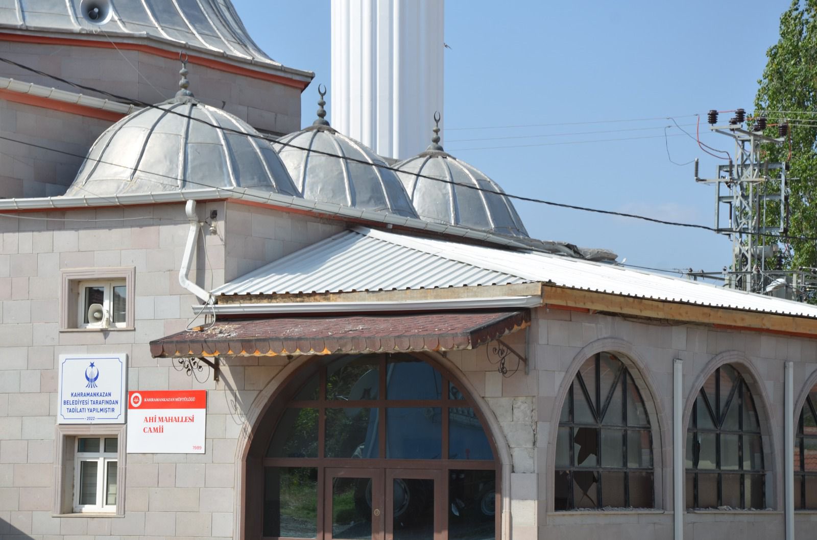 Kahramankazan’da fırtınada yıkılan minare yapıldı (2)