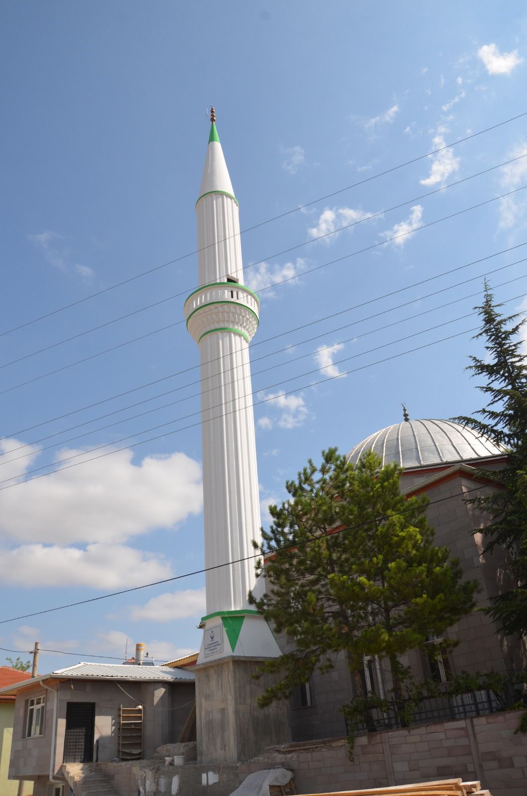 Kahramankazan’da fırtınada yıkılan minare yapıldı (3)